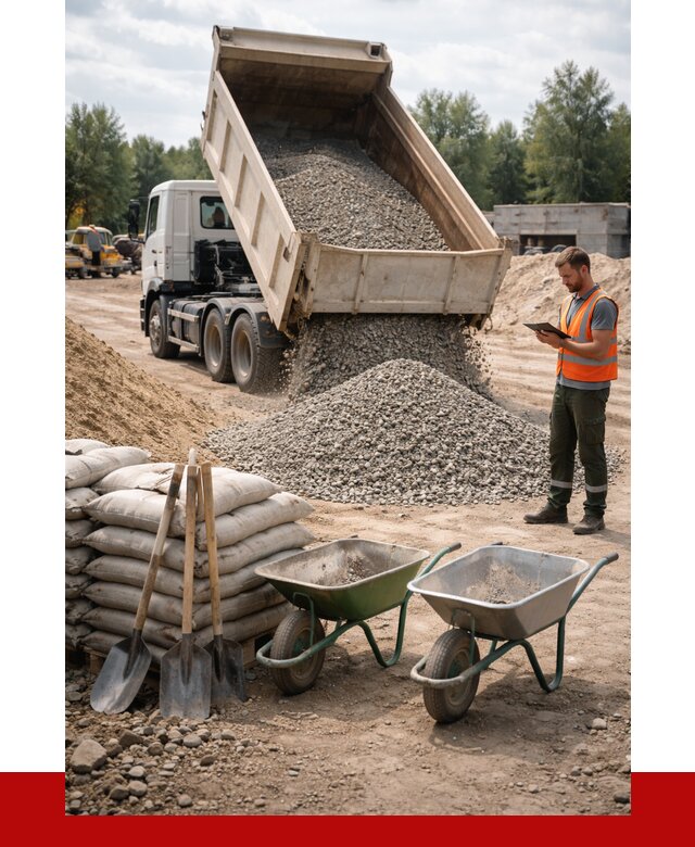 Доставка нерудных материалов в Соликамске от 1237 руб. | ПРОНЕРУДСлк