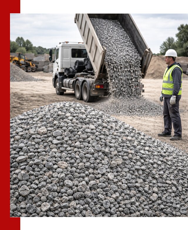 Доставка и продажа гранитного щебня фракции 5-20 в Соликамске