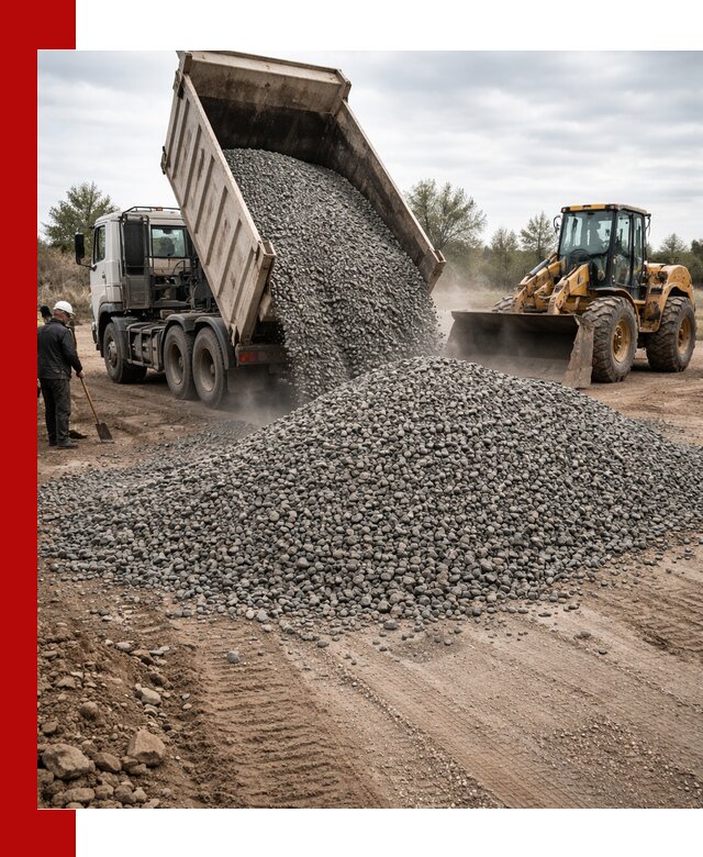 Гранитный щебень фракция 10-20 с доставкой в Соликамске