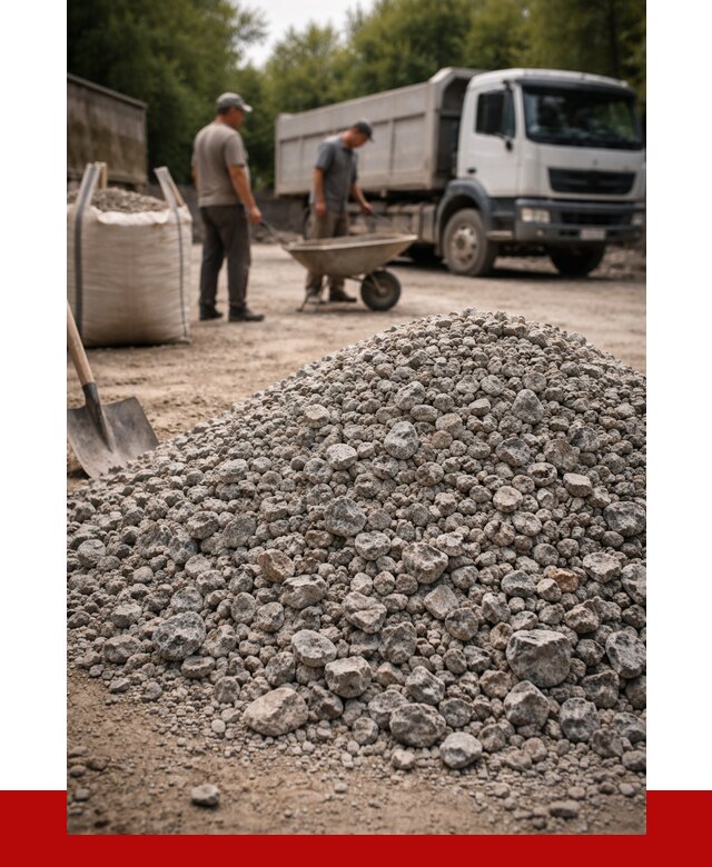 Гранитный щебень фракция 20-40 в Соликамске от 3298 руб. ПРОНЕРУДСлк