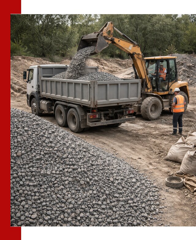 Доставка гравийного щебня в Соликамске оптом и в розницу