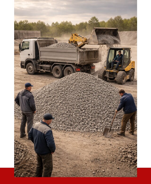 Гравийный щебень фракция 5-20 в Соликамске от 2473 р. ПРОНЕРУДСлк