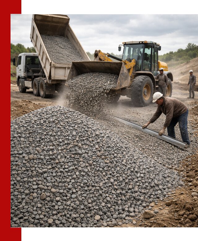 Гравийный щебень фракция 5-20 с доставкой в Соликамске