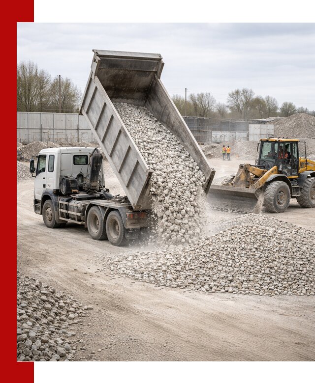 Доставка и продажа известнякового щебня в Соликамске