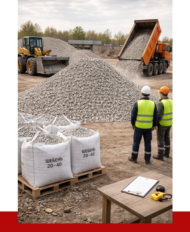 Известняковый щебень 20-40 в Соликамске от 2164 р. ПРОНЕРУДСлк