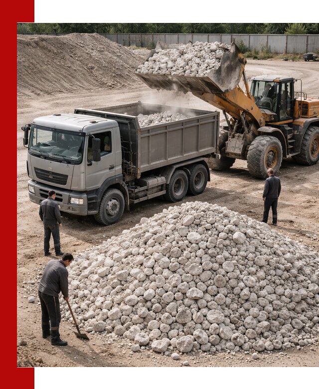 Известняковый щебень фракция 70–150 с доставкой в Соликамске