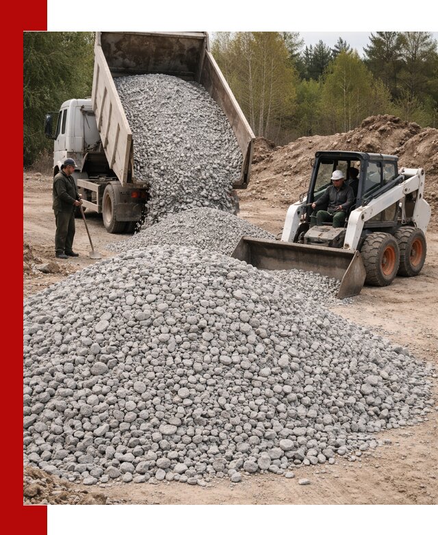 Доставка доломитового щебня в Соликамске напрямую от карьера