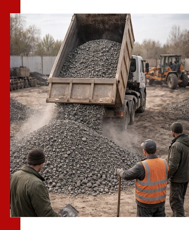 Доставка шлакового щебня в удобные сроки по выгодной цене в Соликамске