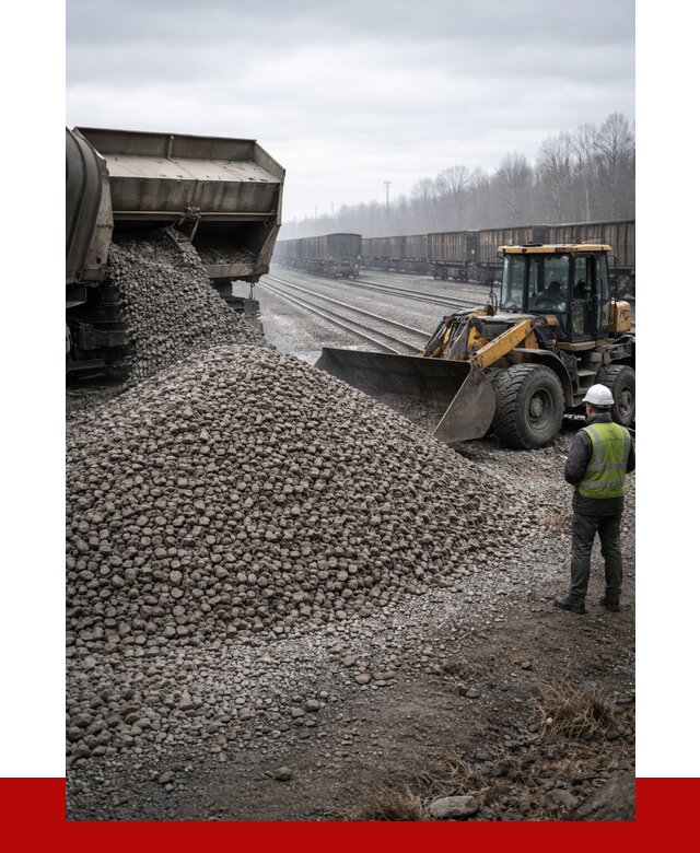 Купить железнодорожный щебень в Соликамске от 2885 р. | ПРОНЕРУДСлк