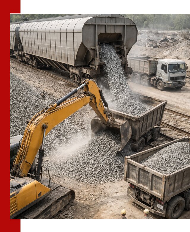 Доставка железнодорожного щебня в Соликамске крупными партиями быстрого отгруза