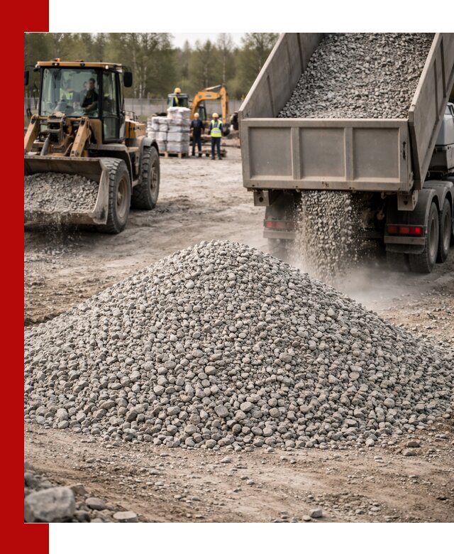 Вторичный щебень фракции 5-20 в Соликамске — доставка и продажа крупнотоннажно