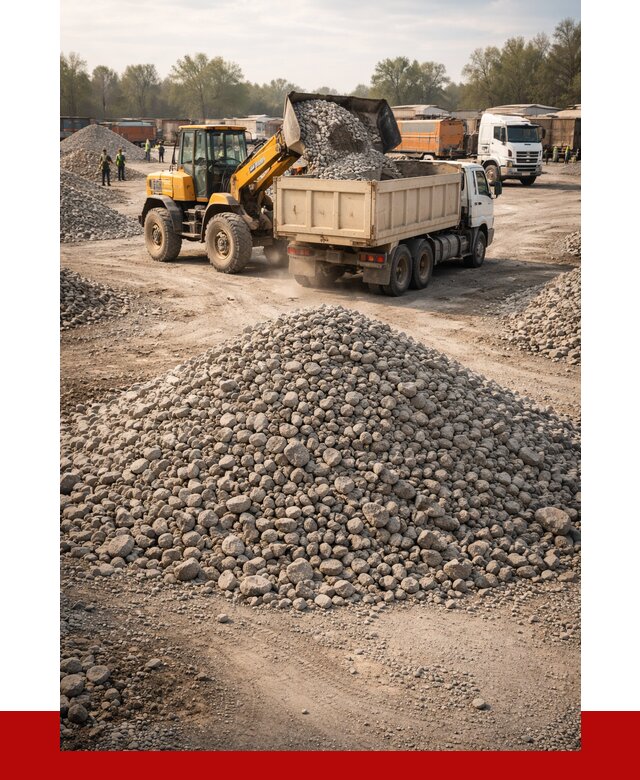 Вторичный щебень фракция 40-70 в Соликамске от 1793 р, ПРОНЕРУДСлк