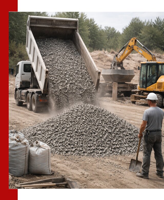 Доставка и продажа бетонного щебня в Соликамске