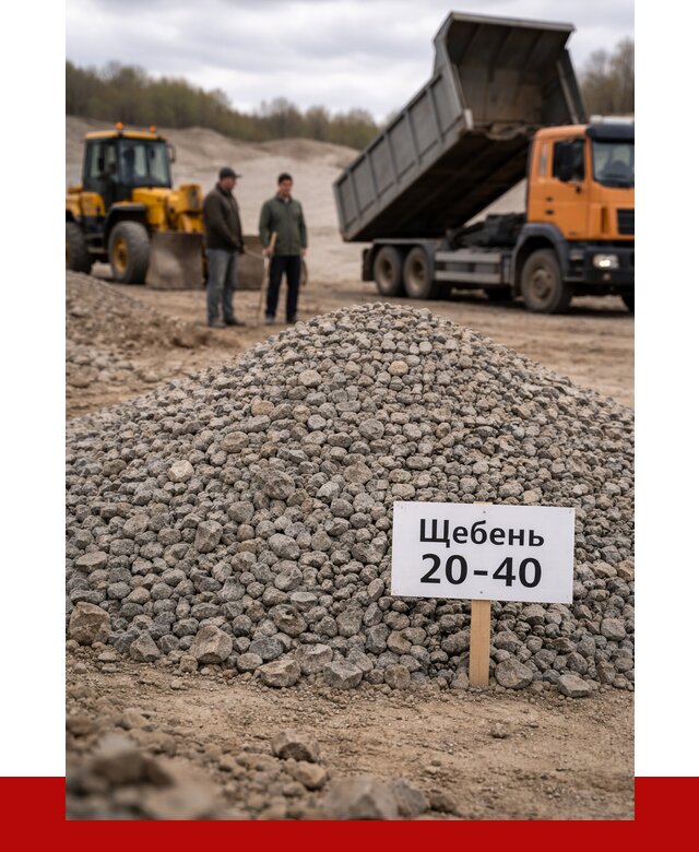 Бетонный щебень фракция 20-40 в Соликамске от 2525 р. | ПРОНЕРУДСлк