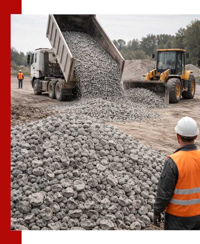 Доставка бетонного щебня фракции 20-40 в Соликамске