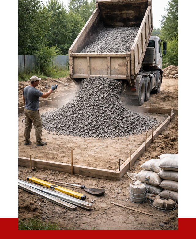 Купить щебень для фундамента в Соликамске от 4637 р. | ПРОНЕРУДСлк