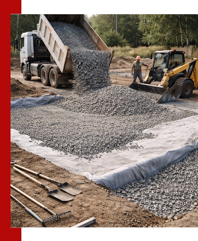 Щебень для фундамента с доставкой в Соликамске