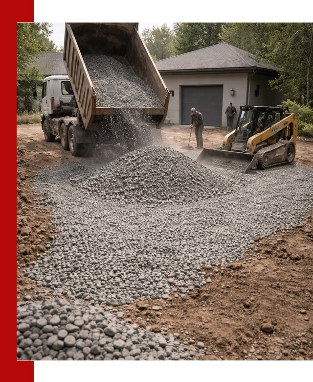 Щебень для парковки в Соликамске: доставка и укладка качественного материала