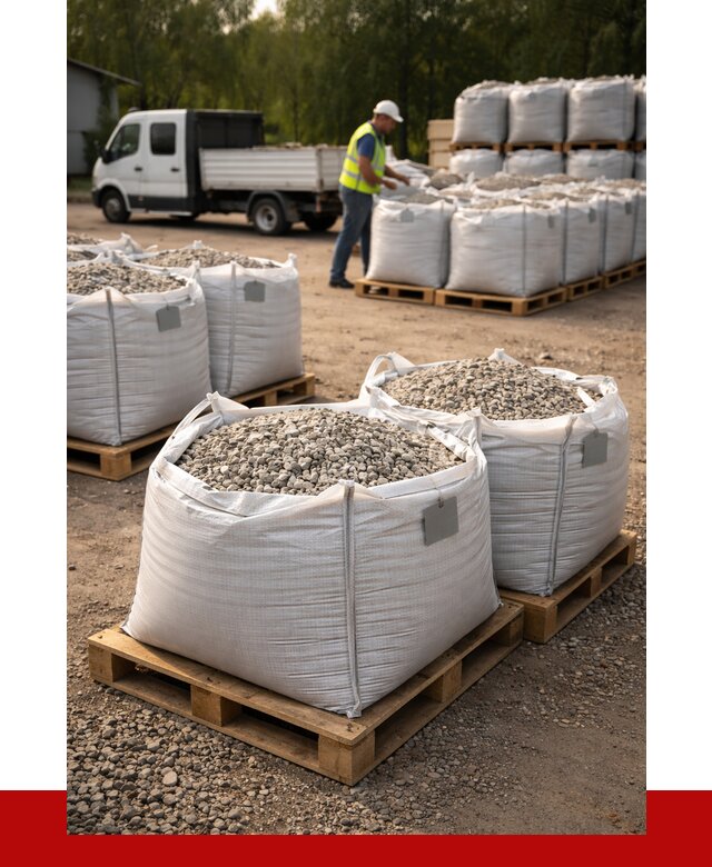 Щебень в мешках с доставкой в Соликамске от 4328 р. | ПРОНЕРУДСлк