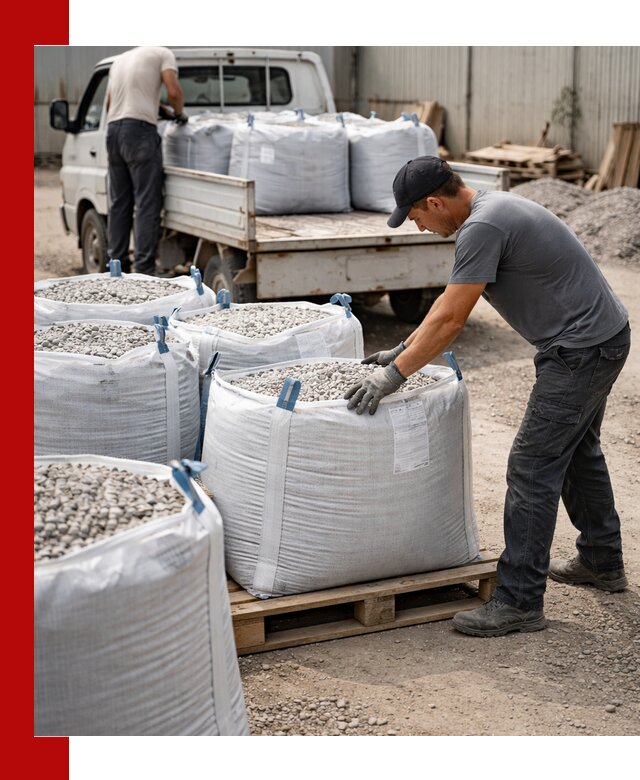 Доставка щебня в мешках по выгодным ценам в Соликамске