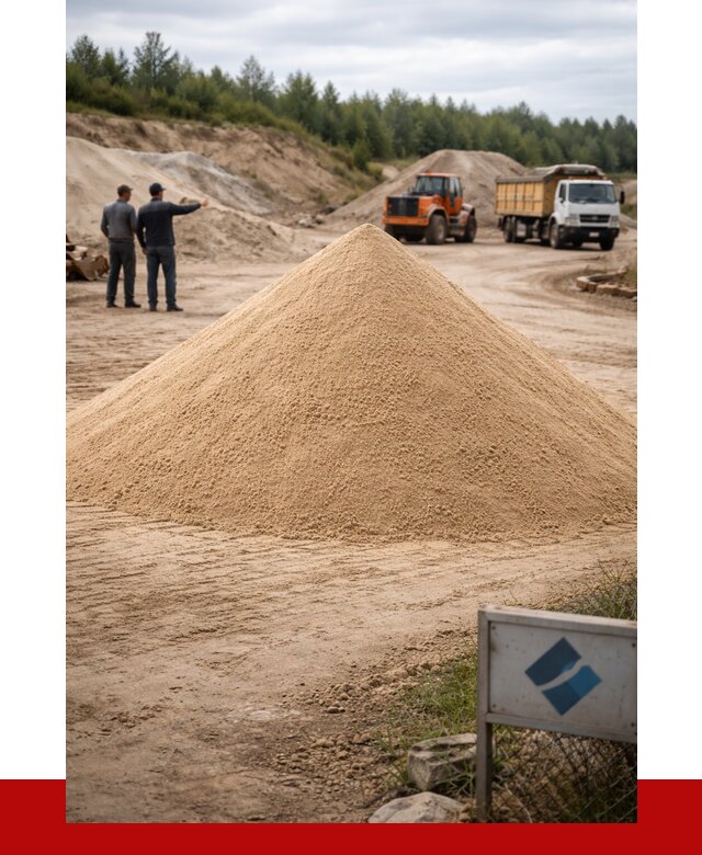 Карьерный песок навалом в Соликамске от 1855 р. | ПРОНЕРУДСлк