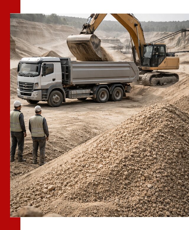 Карьерный крупнозернистый песок с доставкой в Соликамске