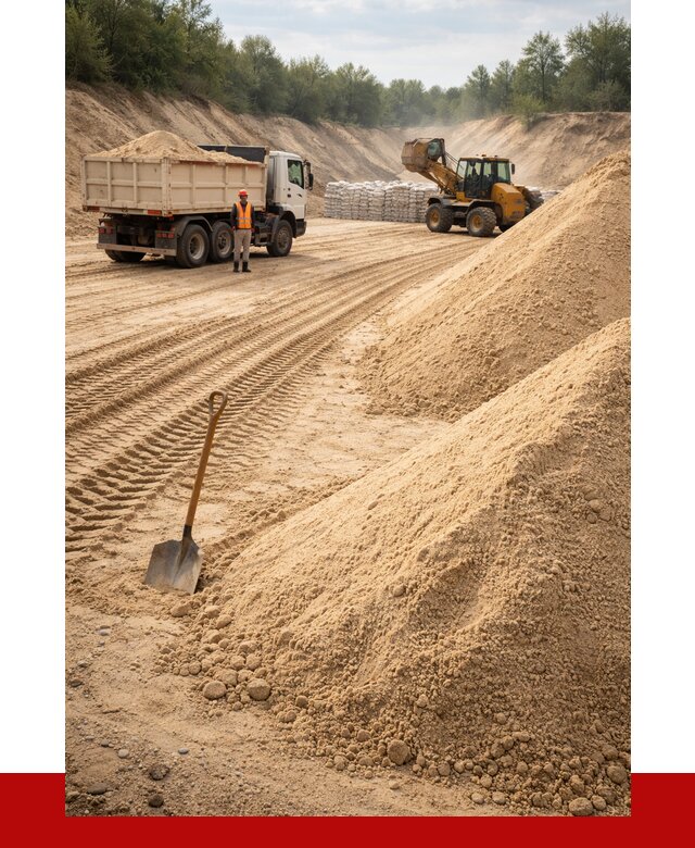 Карьерный песок мелкозернистый в Соликамске от 9275 р. | ПРОНЕРУДСлк
