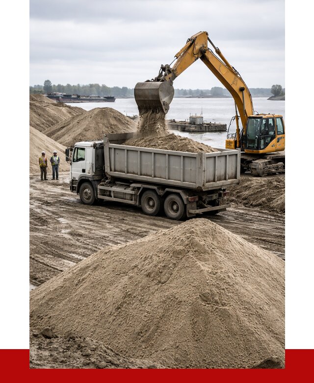Купить речной песок навалом в Соликамске от 1855 р., ПРОНЕРУДСлк