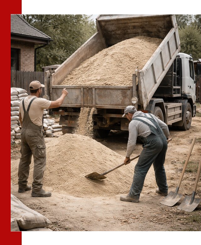 Песок для штукатурки с доставкой в Соликамске качественный и чистый
