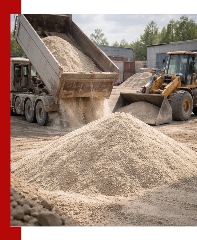 Кварцевый песок с доставкой в Соликамске для строительных работ