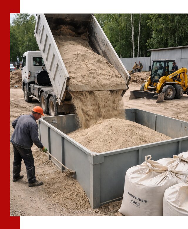 Кварцевый песок для фильтра в Соликамске — доставка и качество