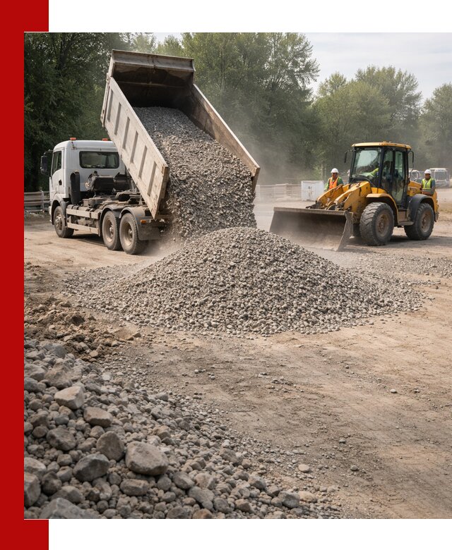 Гравий фракция 5–20 доставка в Соликамске оптом и в розницу