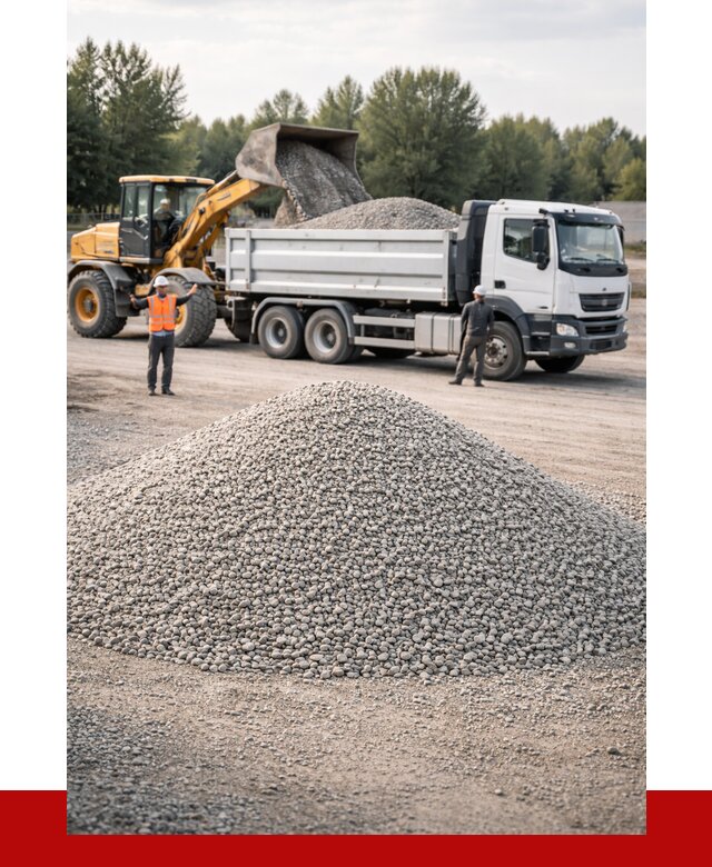 Купить мытый гравий в Соликамске от 3607 р, доставка ПРОНЕРУДСлк