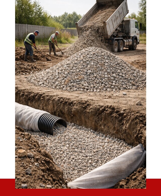 Гравий для дренажа в Соликамске от 2267 р., доставка ПРОНЕРУДСлк