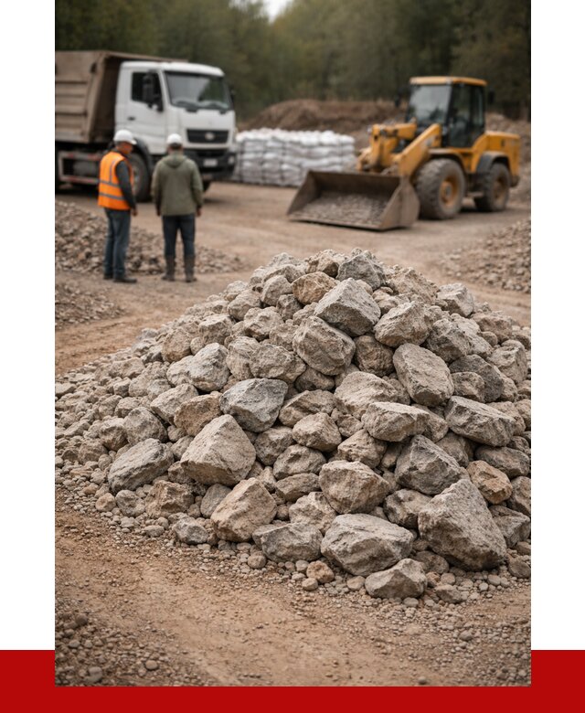 Купить бутовый камень с доставкой в Соликамске от 2370 р. | ПРОНЕРУДСлк