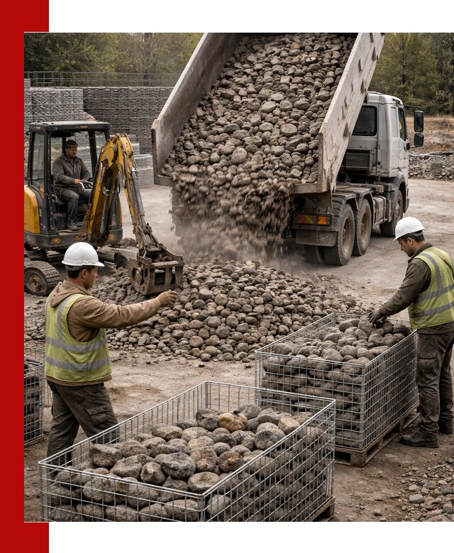 Камень для габионов фракция 100–201 в Соликамске