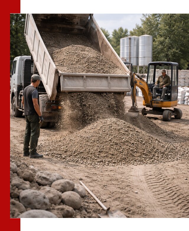 Доставка ПГС С3 в Соликамске самосвалами и миксерами