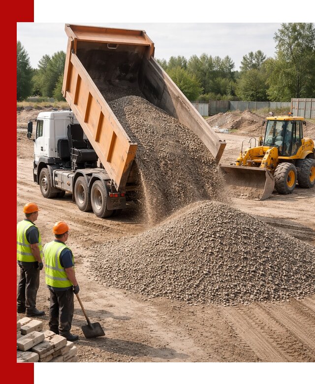 Доставка щебёночно-песчаной смеси ЩПС С7 в Соликамске