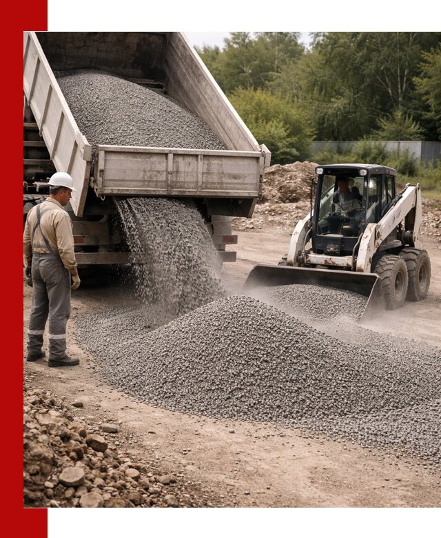Доставка гравийного отсева 0-5 в Соликамске оптом и в розницу