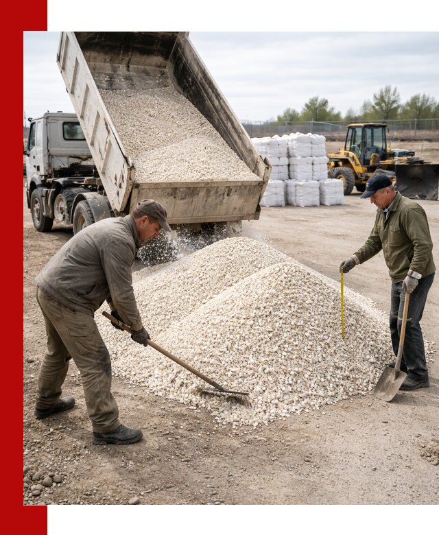 Мраморная крошка с доставкой и разгрузкой в Соликамске