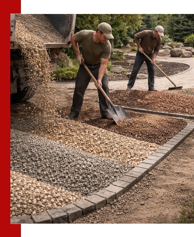 Декоративная крошка для ландшафта в Соликамске — продажа и доставка