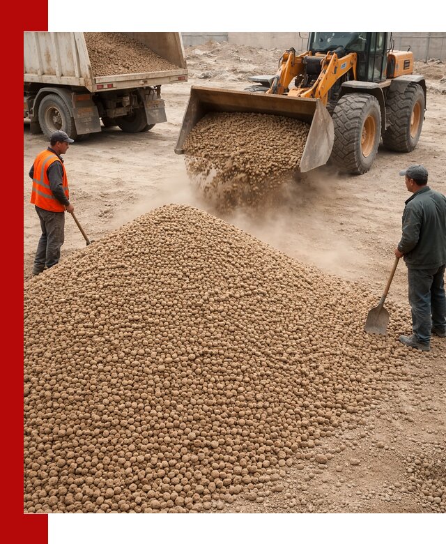 Керамзит фракция 10-20 с доставкой в Соликамске