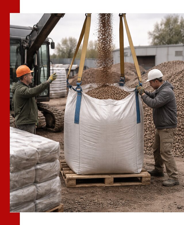 Керамзит в биг-бегах с доставкой в Соликамске