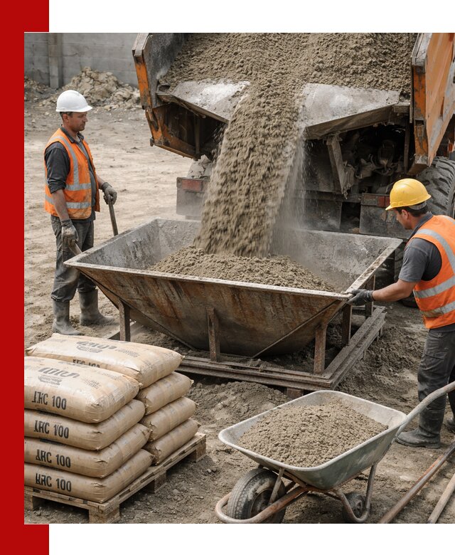 Доставка цементно-песчаной смеси М100 в Соликамске