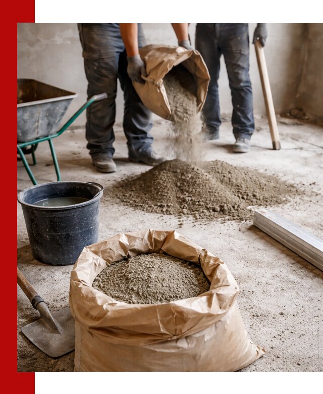 Доставка сухой смеси для стяжки в Соликамске