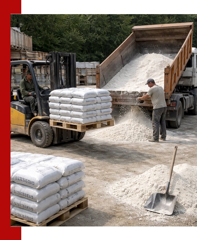 Доставка строительной извести оптом и в розницу в Соликамске
