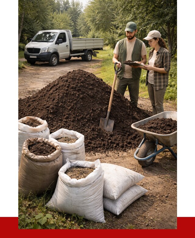 Купить грунт с доставкой в Соликамске от 4637 р. за м3 | ПРОНЕРУДСлк