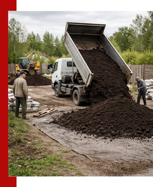 Доставка качественного почвогрунта в Соликамске оптом и в розницу