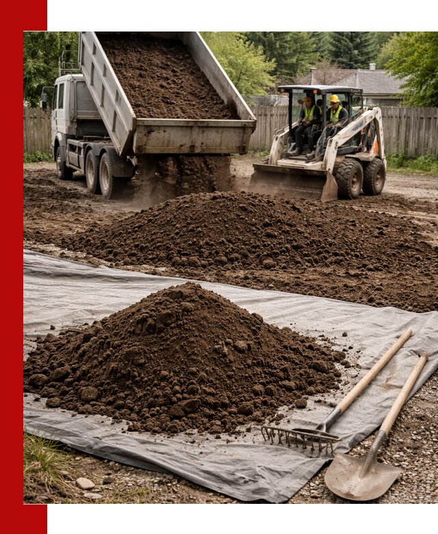 Грунт для отсыпки участка с доставкой в Соликамске