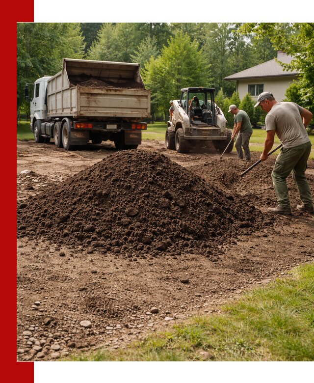 Доставка и укладка грунта для газона в Соликамске
